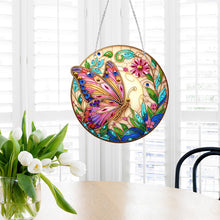Load image into Gallery viewer, Sun Catcher 5D Diamond Painting Dots Pendant for Office Decor (Butterfly KJ0104)
