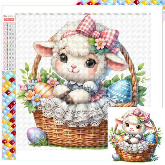 Diamond Painting - Full Square - easter lamb (30*30CM)