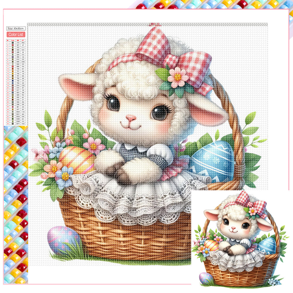 Diamond Painting - Full Square - easter lamb (30*30CM)
