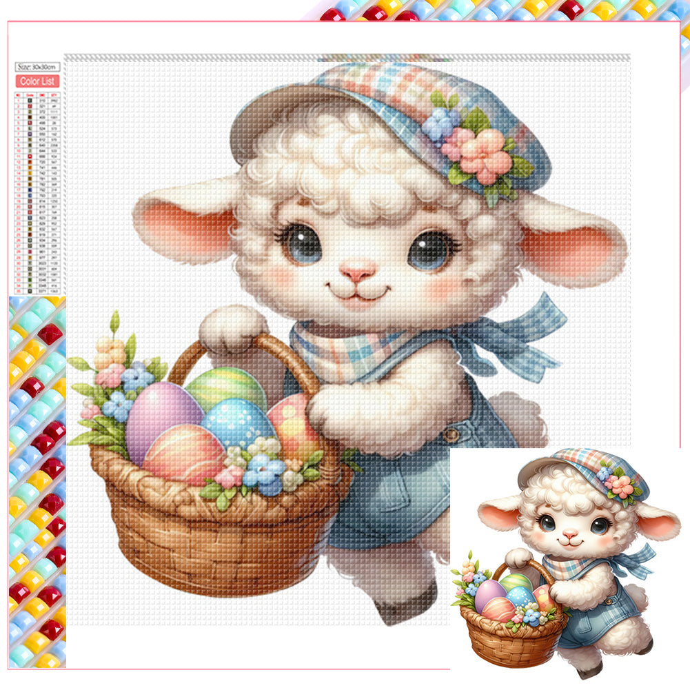 Diamond Painting - Full Square - easter lamb (30*30CM)
