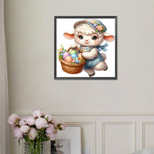 Load image into Gallery viewer, Diamond Painting - Full Square - easter lamb (30*30CM)
