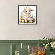 Load image into Gallery viewer, Diamond Painting - Full Square - easter lamb (30*30CM)
