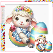 Load image into Gallery viewer, Diamond Painting - Full Square - easter lamb (30*30CM)
