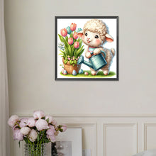 Load image into Gallery viewer, Diamond Painting - Full Square - easter lamb (30*30CM)
