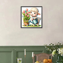 Load image into Gallery viewer, Diamond Painting - Full Square - easter lamb (30*30CM)
