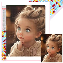 Load image into Gallery viewer, Diamond Painting - Full Square - little girl (30*40CM)

