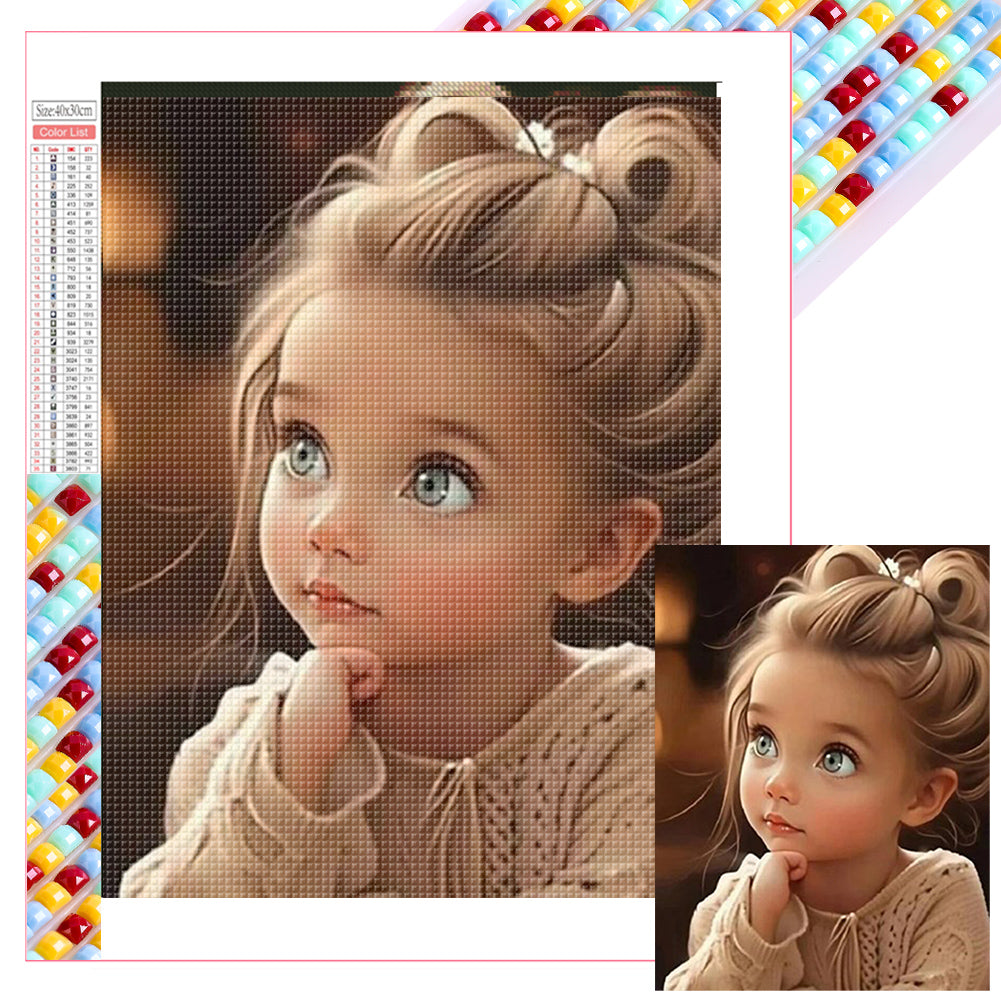 Diamond Painting - Full Square - little girl (30*40CM)