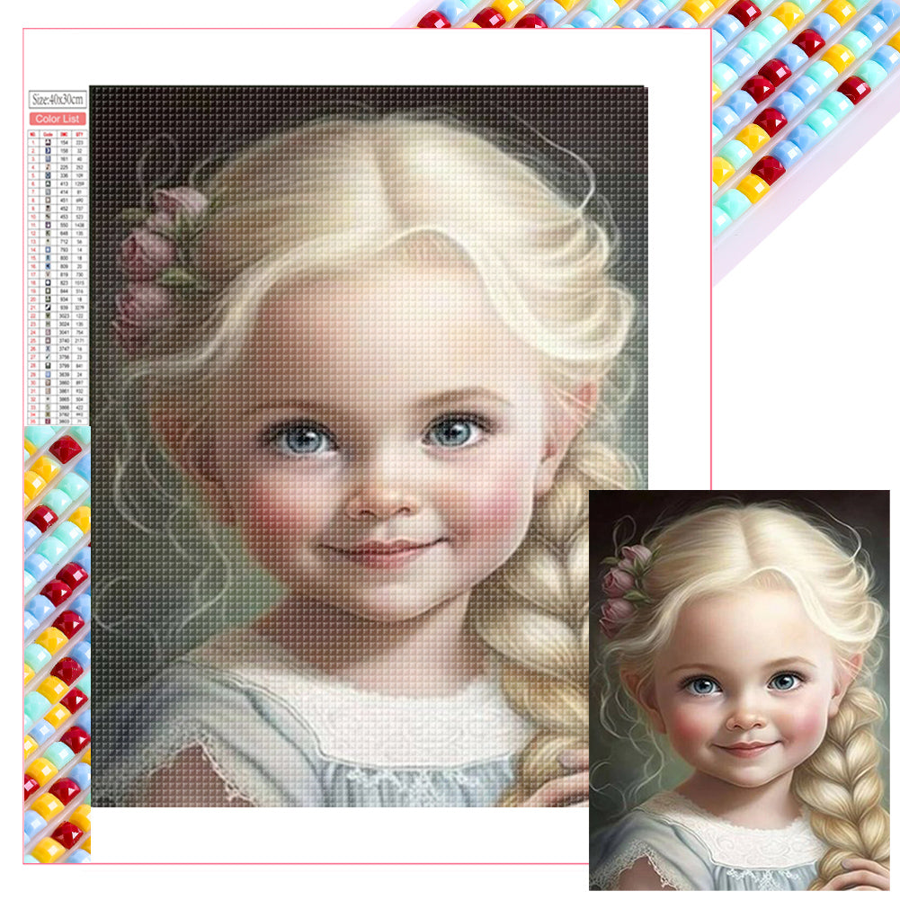 Diamond Painting - Full Square - little girl (30*40CM)