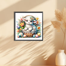 Load image into Gallery viewer, Diamond Painting - Full Round - Easter eggs and lamb in flower basket (30*30CM)
