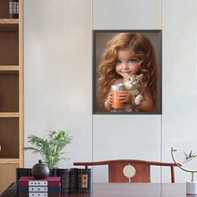 Load image into Gallery viewer, Diamond Painting - Full Square - little girl (40*50CM)
