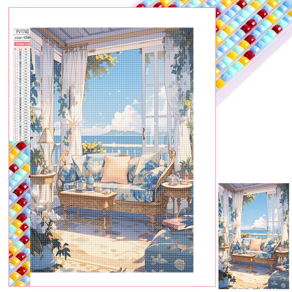 Diamond Painting - Full Square - sun bedroom (40*60CM)