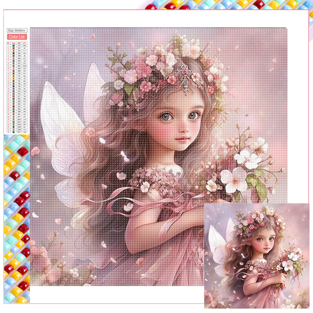 Diamond Painting - Full Square - butterfly fairy (50*50CM)