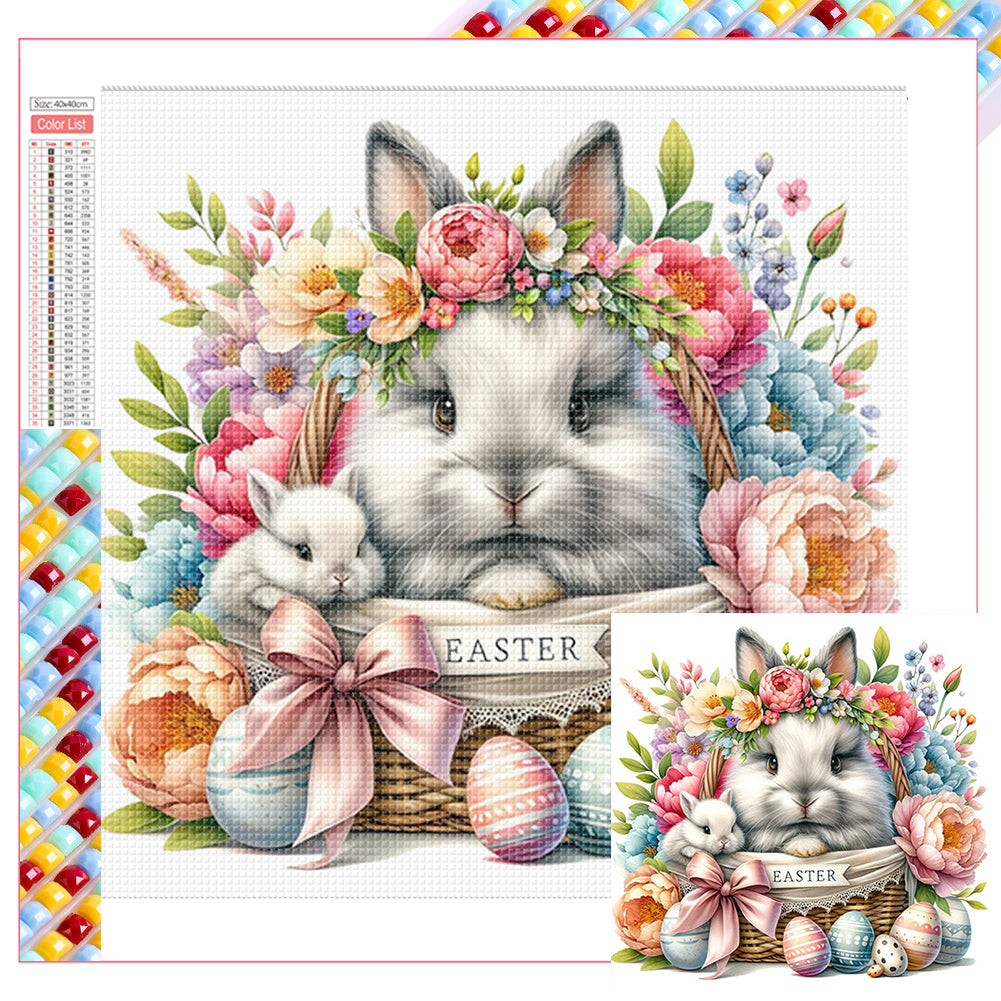 Diamond Painting - Full Square - easter bunny (40*40CM)