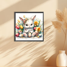 Load image into Gallery viewer, Diamond Painting - Full Round - Little bunny painting Easter eggs (30*30CM)

