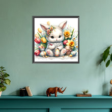 Load image into Gallery viewer, Diamond Painting - Full Round - Little bunny painting Easter eggs (30*30CM)
