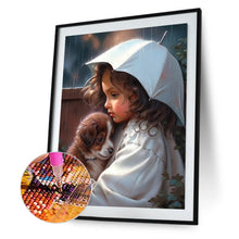 Load image into Gallery viewer, Diamond Painting - Full Round - little girl holding umbrella (30*40CM)
