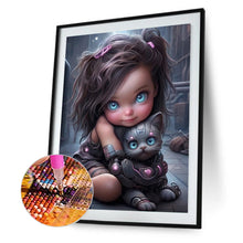 Load image into Gallery viewer, Diamond Painting - Full Round - punk little girl (30*40CM)
