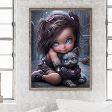Load image into Gallery viewer, Diamond Painting - Full Round - punk little girl (30*40CM)
