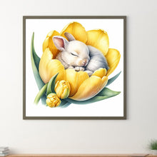 Load image into Gallery viewer, Diamond Painting - Full Round - budding rabbit (30*30CM)
