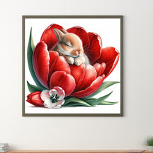 Load image into Gallery viewer, Diamond Painting - Full Round - budding rabbit (30*30CM)
