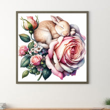 Load image into Gallery viewer, Diamond Painting - Full Round - budding rabbit (30*30CM)
