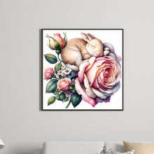 Load image into Gallery viewer, Diamond Painting - Full Round - budding rabbit (30*30CM)
