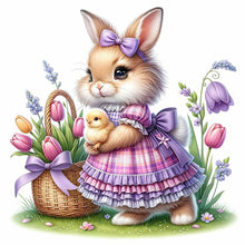 Load image into Gallery viewer, Diamond Painting - Full Round - cartoon bunny (30*30CM)
