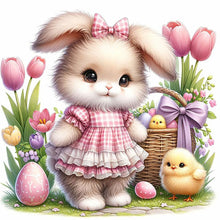 Load image into Gallery viewer, Diamond Painting - Full Round - cartoon bunny (30*30CM)
