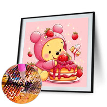 Load image into Gallery viewer, Diamond Painting - Full Round - Winnie the Pooh and Strawberries (30*30CM)
