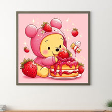 Load image into Gallery viewer, Diamond Painting - Full Round - Winnie the Pooh and Strawberries (30*30CM)
