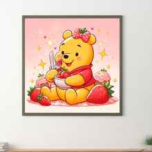 Load image into Gallery viewer, Diamond Painting - Full Round - Winnie the Pooh and Strawberries (30*30CM)
