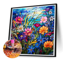 Load image into Gallery viewer, Diamond Painting - Full Round - glass art colorful flowers (30*30CM)
