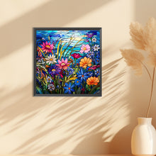 Load image into Gallery viewer, Diamond Painting - Full Round - glass art colorful flowers (30*30CM)
