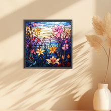 Load image into Gallery viewer, Diamond Painting - Full Round - glass art colorful flowers (30*30CM)
