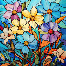 Load image into Gallery viewer, Diamond Painting - Full Round - Glass art colorful daffodils (30*30CM)
