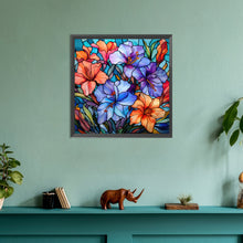 Load image into Gallery viewer, Diamond Painting - Full Round - glass art colorful flowers (30*30CM)
