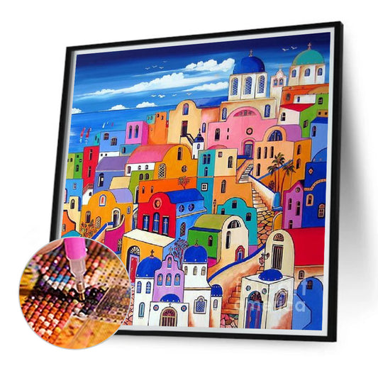 Diamond Painting - Full Round - color house (40*40CM)