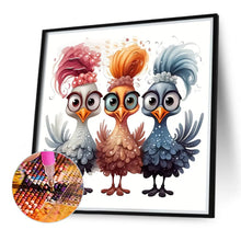 Load image into Gallery viewer, Diamond Painting - Full Round - funny chicken (40*40CM)
