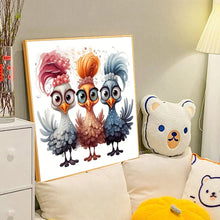 Load image into Gallery viewer, Diamond Painting - Full Round - funny chicken (40*40CM)
