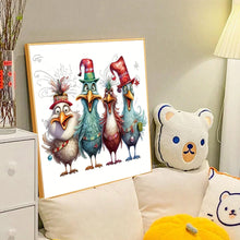 Load image into Gallery viewer, Diamond Painting - Full Round - funny chicken (40*40CM)
