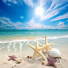 Load image into Gallery viewer, Diamond Painting - Full Round - beach starfish (30*30CM)
