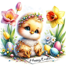 Load image into Gallery viewer, Diamond Painting - Full Round - easter chick (30*30CM)
