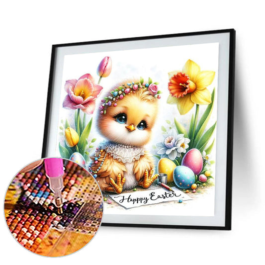 Diamond Painting - Full Round - easter chick (30*30CM)