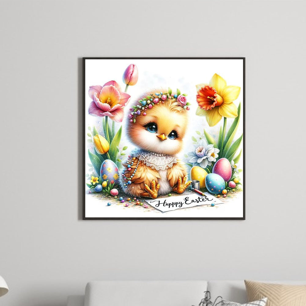 Diamond Painting - Full Round - easter chick (30*30CM)