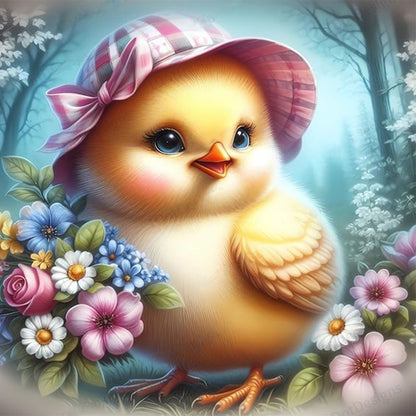 Diamond Painting - Full Round - easter chick (30*30CM)