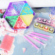 Load image into Gallery viewer, Diamond Painting Tool Accessory Tray Kit with Brush Spoon Pen Glue Clay (Set 1)
