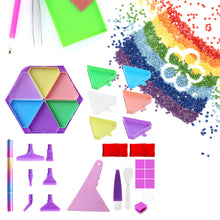 Load image into Gallery viewer, Diamond Painting Tool Accessory Tray Kit with Brush Spoon Glue Clays (Set 2)
