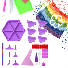 Load image into Gallery viewer, Diamond Painting Tool Accessory Tray Kit with Brush Spoon Glue Clays (Set 2)
