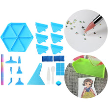 Load image into Gallery viewer, Diamond Painting Tool Accessory Tray Kit with Brush Spoon Glue Clays (Set 2)
