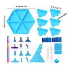 Load image into Gallery viewer, Diamond Painting Tool Accessory Tray Kit with Brush Spoon Glue Clays (Set 3)
